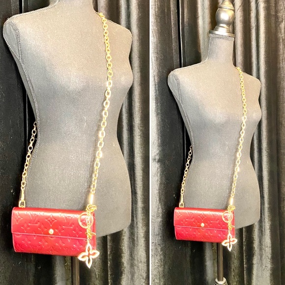 Louis Vuitton Bordeaux color vernis Sarah wallet crossbody - Picture 2 of 16